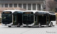従業員送迎バスやスクールバスに国内初の燃料電池バスを導入…シダックスグループが都内で運行開始