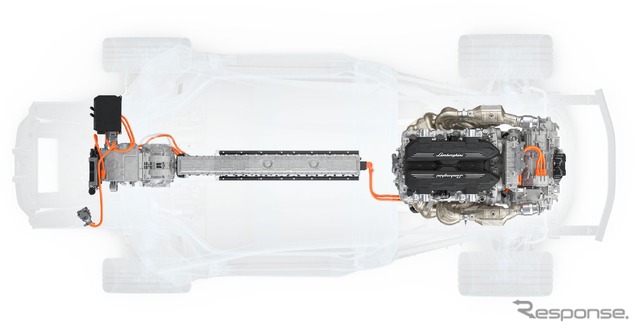 ランボルギーニの新型スーパーカー、V12にトリプルモーターで1015馬力