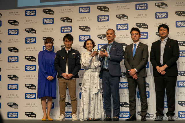 宇宙がお家に届く”…変形型月面ロボット『SORA-Q』発表会に篠原ともえと