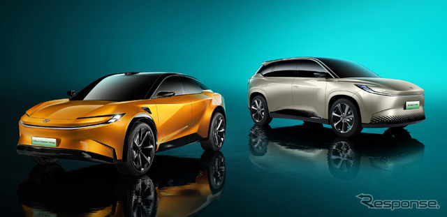 トヨタ「bZ」シリーズ、開発中の2モデルを初披露…2024年に中国EV市場導入へ