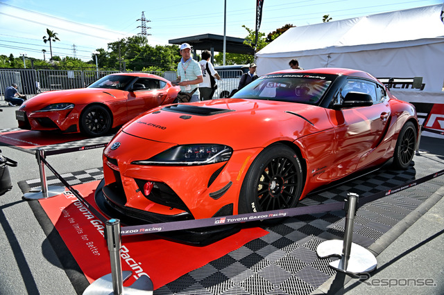 鮮やかなオレンジが眩しい、台数限定のGRスープラを展示…SUPER GT 第3戦