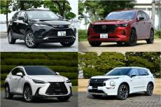 【ハリアー vs レクサスNX vs CX-60 vs アウトランダー 比較】上質感あふれるSUVを4車種