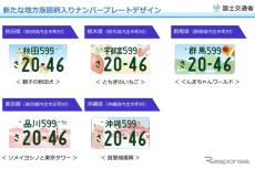 10地域で図柄ナンバープレートを追加…秋田県や沖縄県など［新聞ウォッチ］