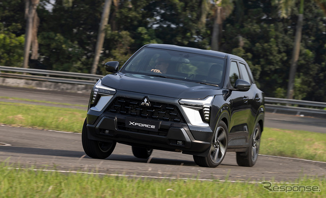 ASEAN向け新型コンパクトSUV、三菱自動車が『エクスフォース』をインドネシアで世界初公開