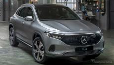 メルセデスベンツの小型電動SUV『EQA』、表情一新… 改良新型を発表