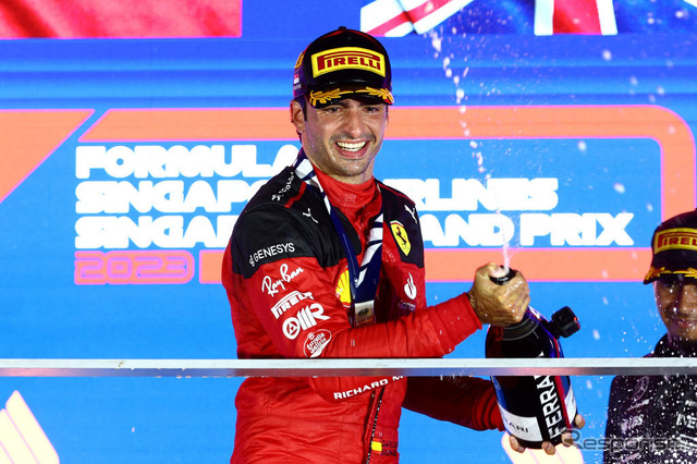 【F1 シンガポールGP】フェラーリのサインツが今季初優勝