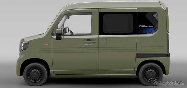 ホンダの新型軽EV『N-VAN e：』、純正アクセサリーの一部を先行公開…デカールなど