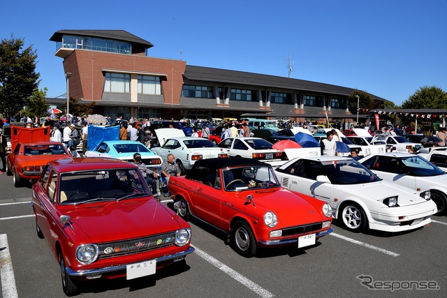 スカイライン、Z、セリカ、360台の旧車・名車が集結…カーフェスティバル in 川島町