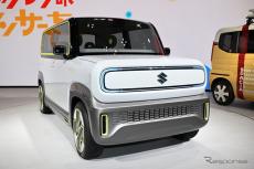 未来の「ハスラーEV」なのか？ ポップな内外装が楽しいスズキの軽EV『eWX』…ジャパンモビリティショー2023