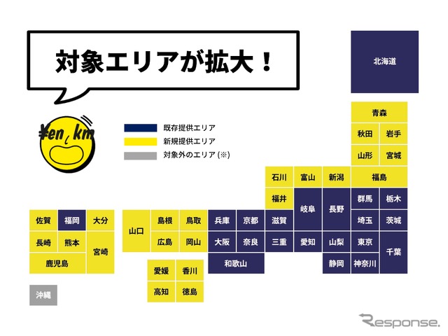 DRD4が走行距離に応じた自動車リース「エンキロ」を全国展開