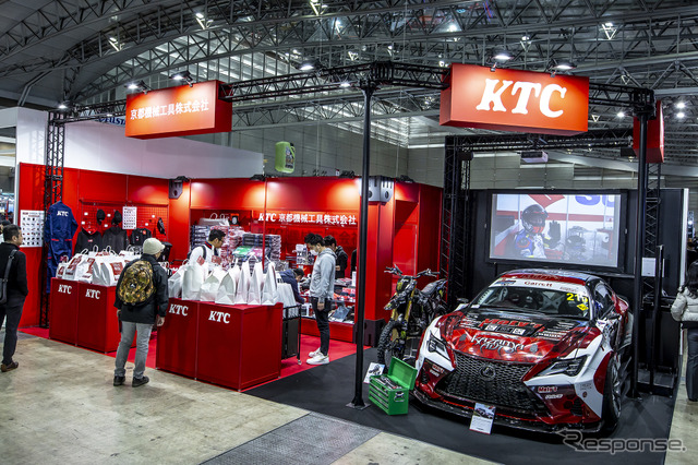 モータースポーツと密接に繋がるKTC、“ネプロス”をはじめ物欲を刺激する工具を多数展示…東京オートサロン2024