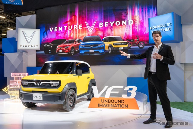 5ナンバー枠に収まる小型電動SUV、全長3mのビンファスト『VF3』…CES 2024