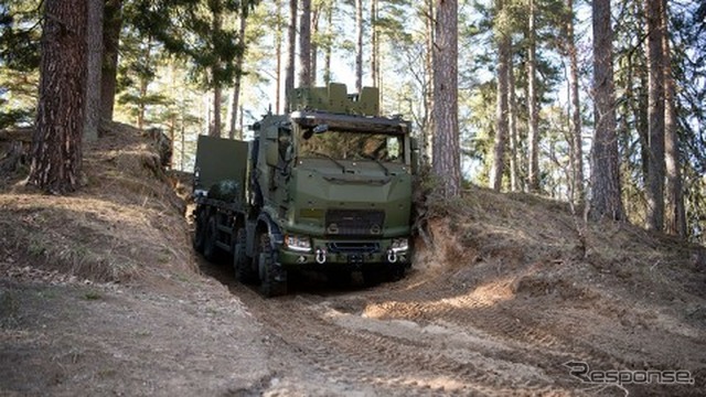 静音モードで60km、スカニアのハイブリッドトラック…フランス防衛・安全保障展示会に出展予定