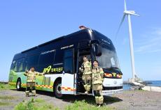 「消防士の意見を取り入れた」水素燃料電池バス、ヒョンデが韓国消防庁に寄贈