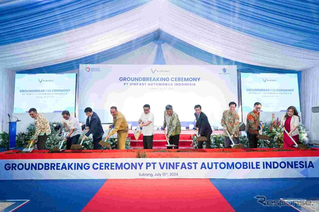 ビンファスト、新EV工場をインドネシアで起工…年産5万台で2025年稼働へ