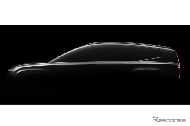 ヒョンデ、なめらかデザインの大型3列シートSUV『アイオニック9』発表へ…ロサンゼルスモーターショー2024