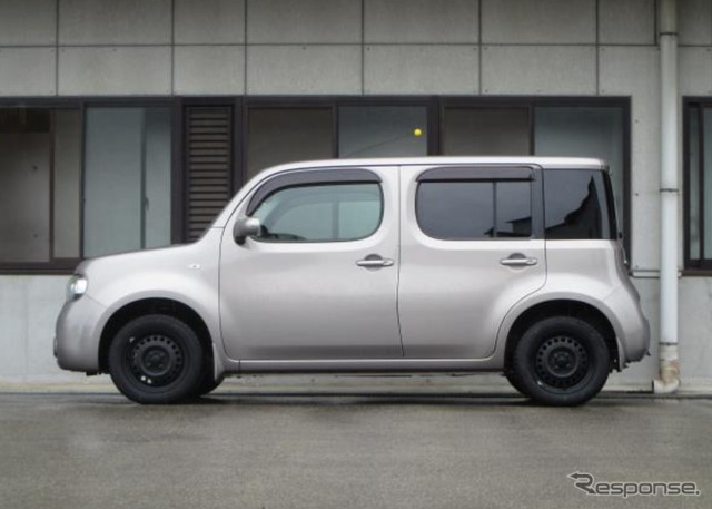 日産『キューブ』のリフトアップを手軽に実現、タナベのカスタム