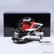 トレノ 1/18スケールミニカー 頭文字D』30周年記念、AE86トレノの1/18スケール精密ミニカー販売…東京