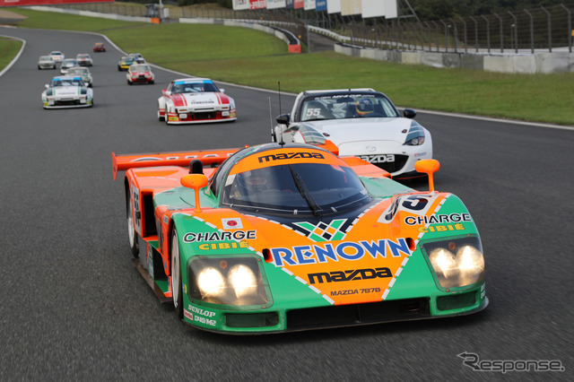 値引き不可 マツダ 787B ル・マン耐久レース 優勝記念 モデルカー マツダ「787B」、ル・マン優勝35周年記念でサルト・サーキットに再登場