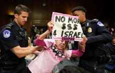 米政権高官、議会でイスラエル支援要請　傍聴者が反戦訴え中断