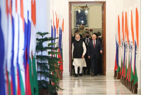 インド首相、8日にロシア訪問　ロ大統領府発表