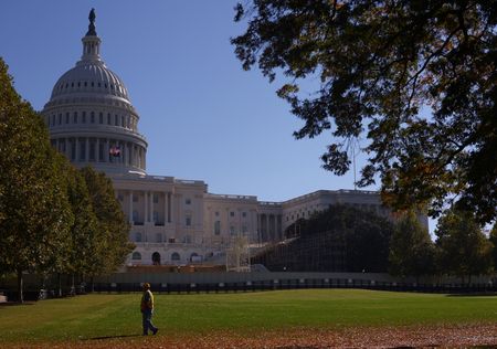 米議会議事堂で男逮捕、トーチや照明弾を所持