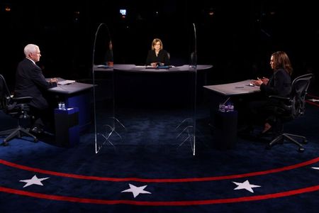 米副大統領候補討論会の視聴者数、前回2016年を大幅に上回る