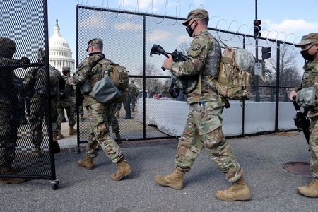 米議会警備の州兵配置を2カ月延長、国防総省が承認　規模は半減