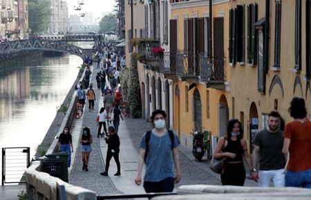 イタリア、新型コロナ死者の伸び100人割れ　3月9日以降で初