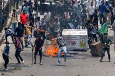 デモ激化のバングラデシュ、ＴＶニュースの放送中止　通信も混乱