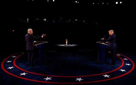 米大統領選の最終討論会、視聴者5000万人超　初回下回る