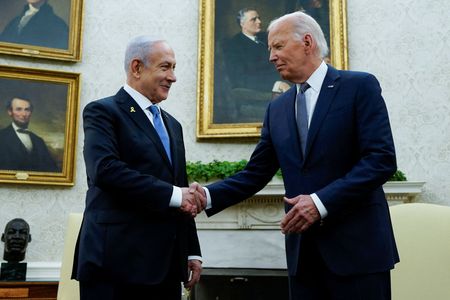 バイデン氏、イスラエル首相と会談　ガザ停戦改めて呼びかけ