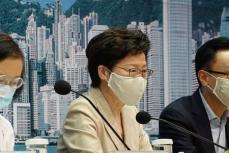 香港、コロナ大規模感染の瀬戸際と警告　長官「できる限り家に」
