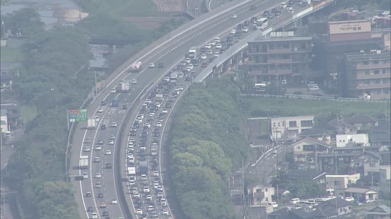 【高速道路の渋滞情報】　下りは３日がピーク　（午後４時・九州全域）
