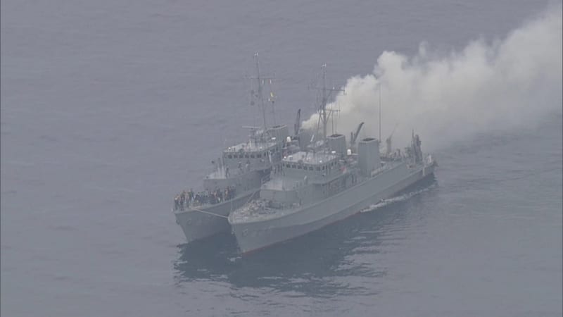 火災が発生し沈没した海上自衛隊の掃海艇　行方不明の３３歳３等海曹の捜索続くも発見に至らず　運輸安全委員会は原因を調査