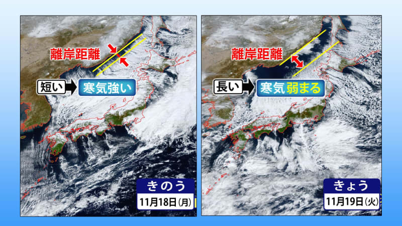 雲が発生する位置で判明する「寒気の強さ」