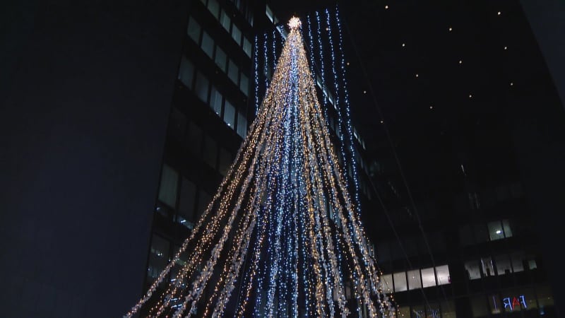 福銀本店　冬のイルミネーション点灯