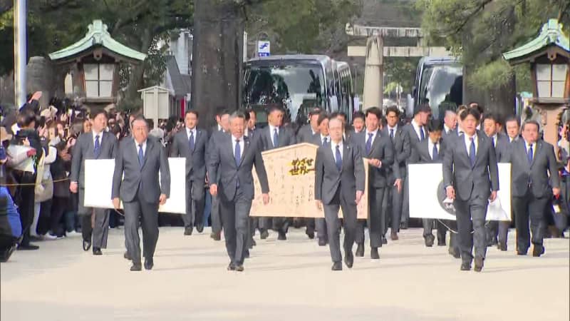 福岡ソフトバンクホークス　リーグ連覇＆5年ぶりの日本一へ必勝祈願