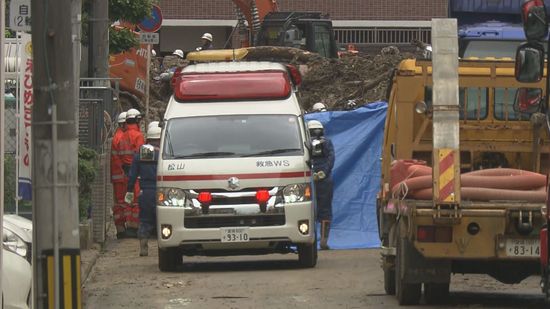 【速報】松山市の土砂崩れ 現場から３人を発見 ２人の死亡確認