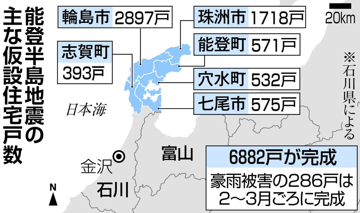 仮設住宅のアスファルト舗装「救助範囲外」、除雪機使えず募る不安　能登半島地震から1年