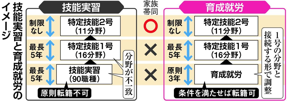 外国人労働者の受け入れ急ぐ政府　特定技能枠を5年で2・4倍の82万人に拡大