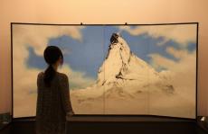 青い浴衣の美人、雪頂く峰…目から「涼」感じる日本画ずらり　東京・目黒の郷さくら美術館
