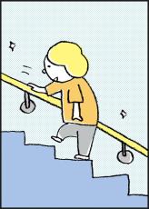 手すりひとつでルンルン…楽しく階段を上り下り、足腰を鍛えてシアワセに　家族がいてもいなくても　久田恵　（８１０）