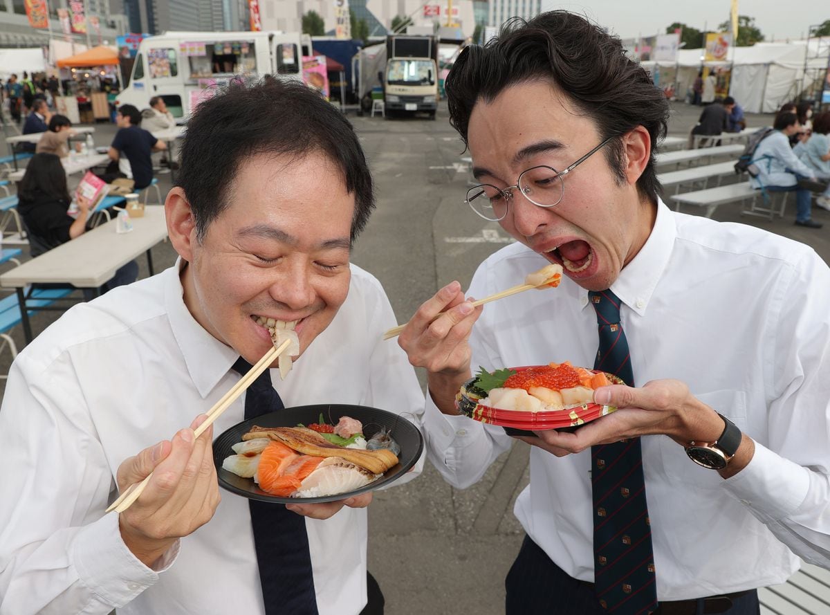 ヒラメとホタテの試食も…魚ジャパンフェス＆発見！ふくしまお魚まつり　初日から「盛況」