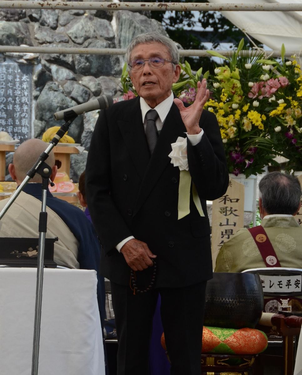 「和歌山大空襲」から７９年で追悼法要　遺族会理事長「継承が責務」