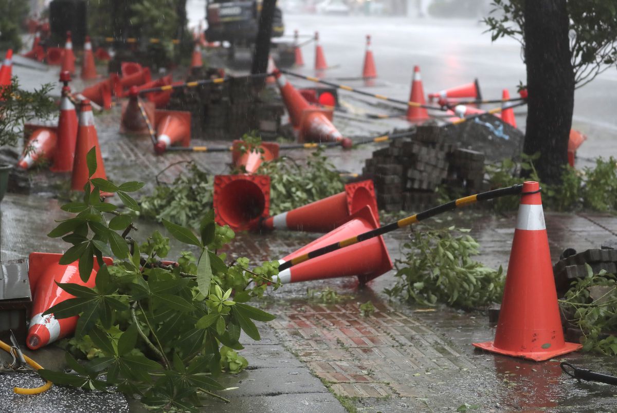 台湾の台風18号による被害は土砂災害71件、建物損壊は294棟に