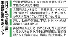 中国籍スタッフ、読み直しを拒否　NHK「尖閣発言」調査結果　当日何があったのか