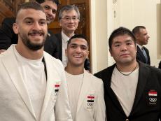 エジプト日本大使館で現地柔道選手のパリ五輪壮行会　コーチはアテネ銀メダルの泉浩さん