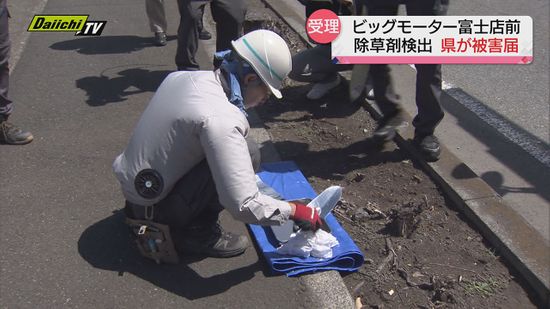 【ビッグモーター】県が警察に「被害届」を提出　富士店舗前の植え込みから除草剤成分を検出で（静岡県）