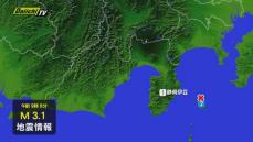 【速報】東伊豆町で震度１の地震を観測 津波の心配なし